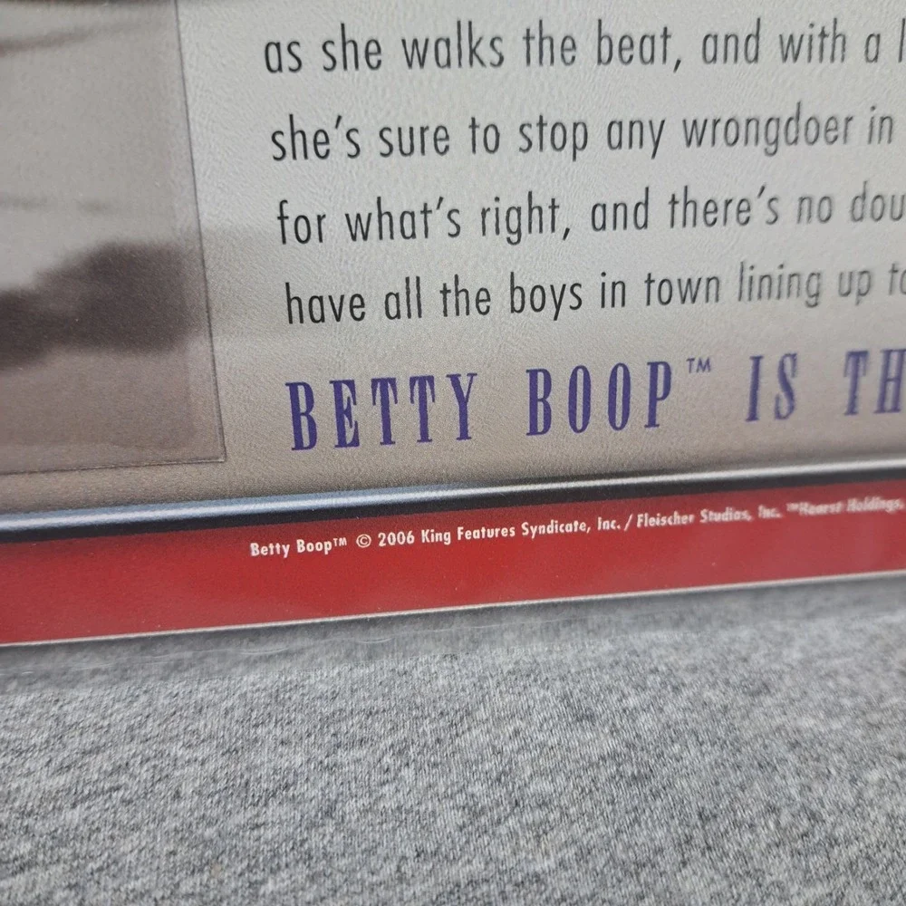 Betty Boop Patch Police Office Betty Clothing Bag Patch Collectible‎ Vintage New